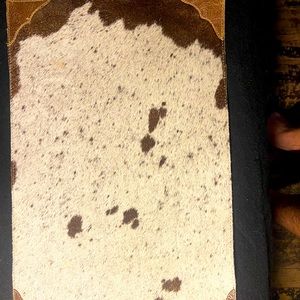 Cowhide placemat set